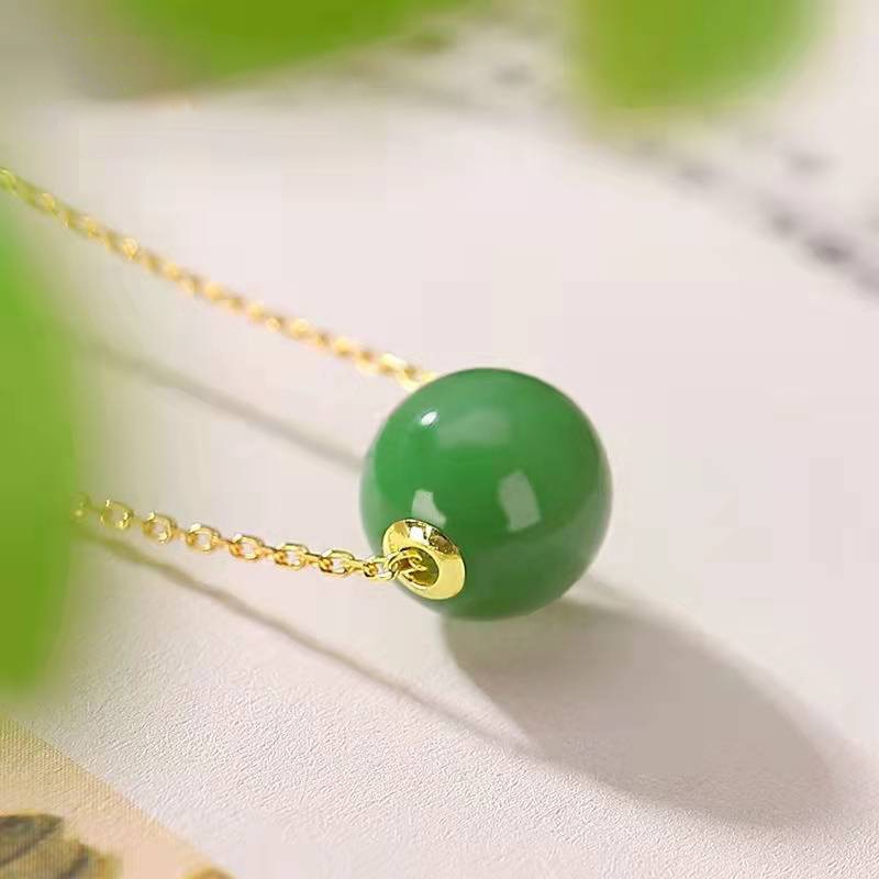 Necklace Fine Jewelry Pure Chain Gift For Women Jade