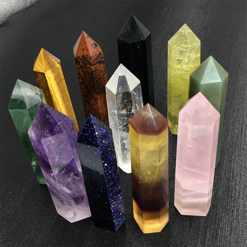 Crystals Stones and Mineral Point Wand Energy Healing