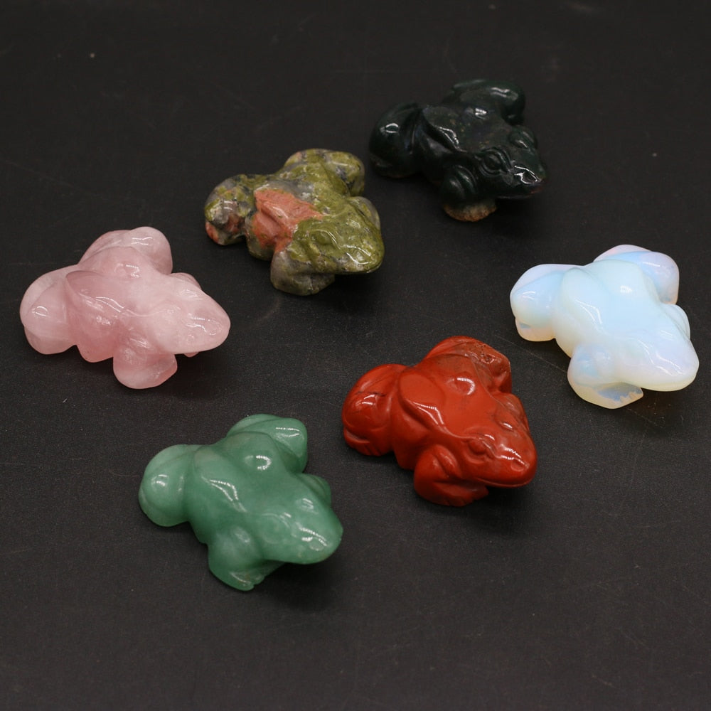 Natural Stone Green Aventurine Frog Shape Rough