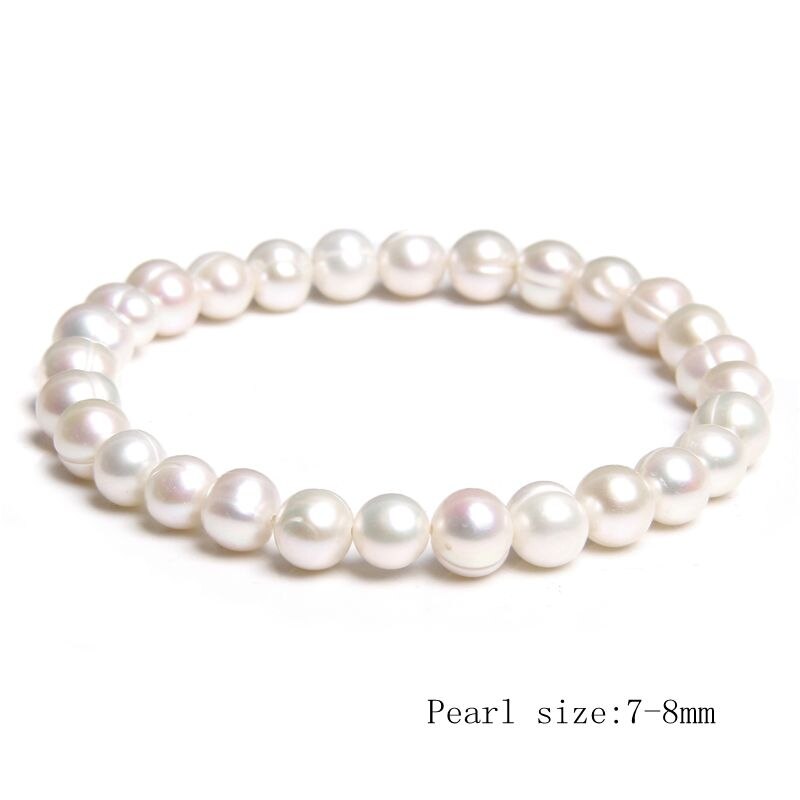 Natural Freshwater Pearls Bracelets Women Bangles