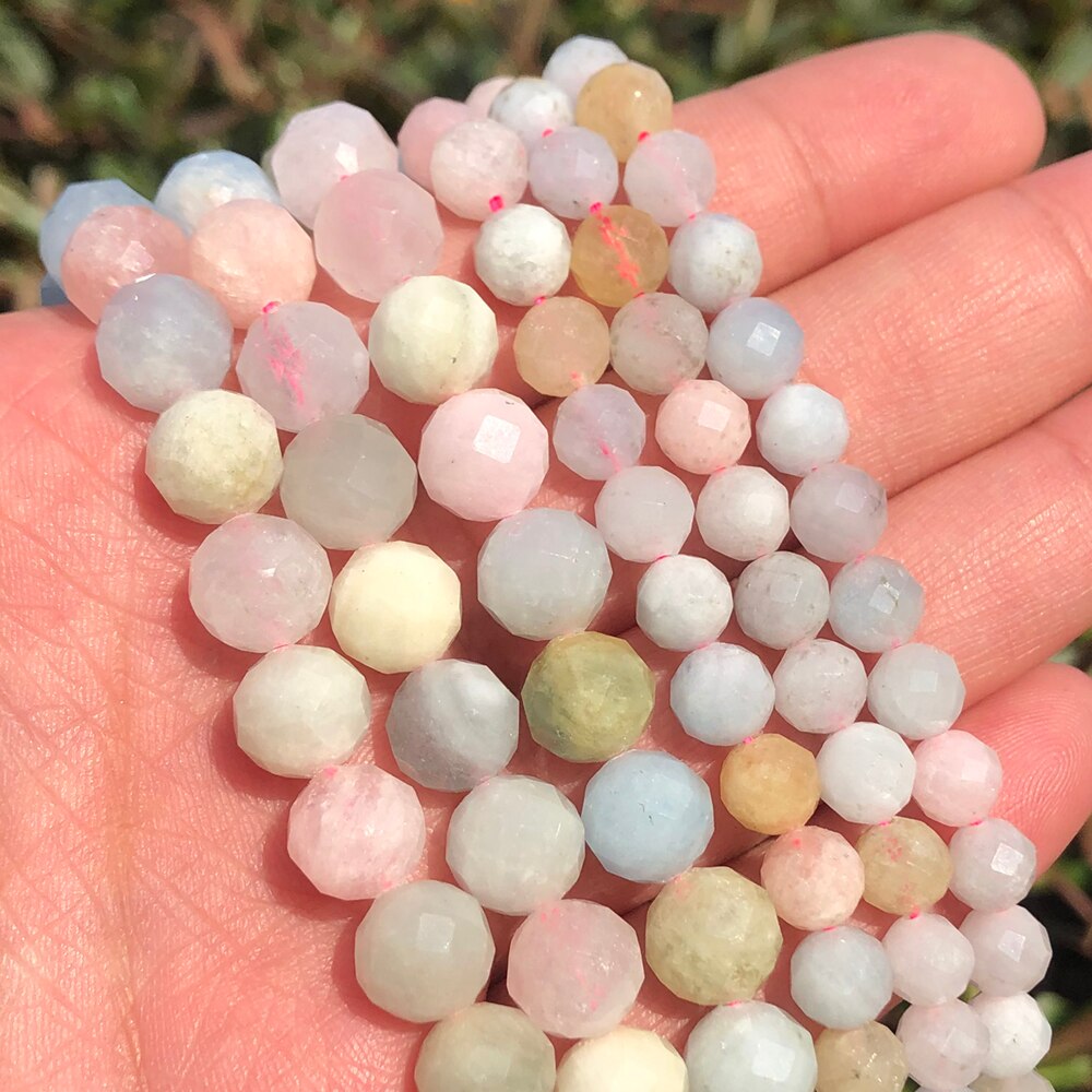 Round Loose Gemstone Beads Fit DIY Bracelet Necklace