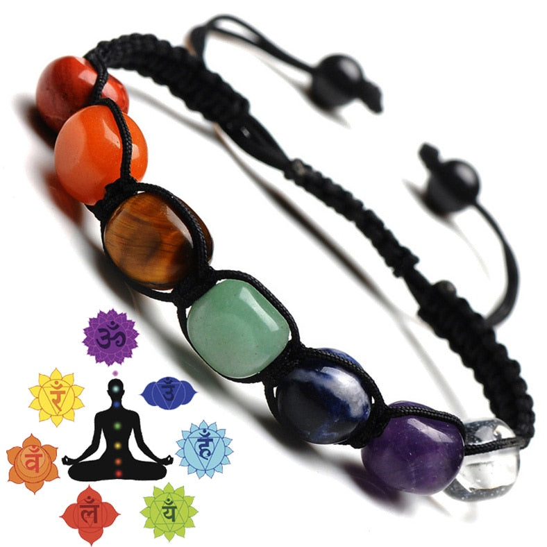 Handmade Chakra Stone Yoga Bracelet Bead Stone