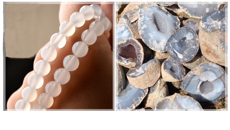 White Jades Stone Beads For DIY Jewelry Making