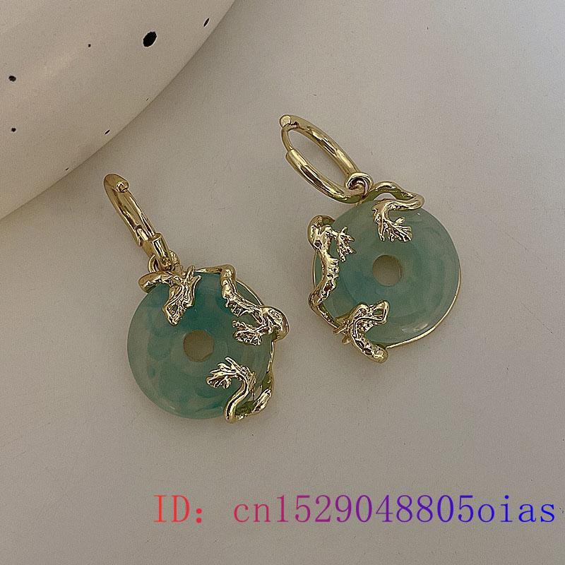 Jade Donut Earrings for Women Stone Luxury