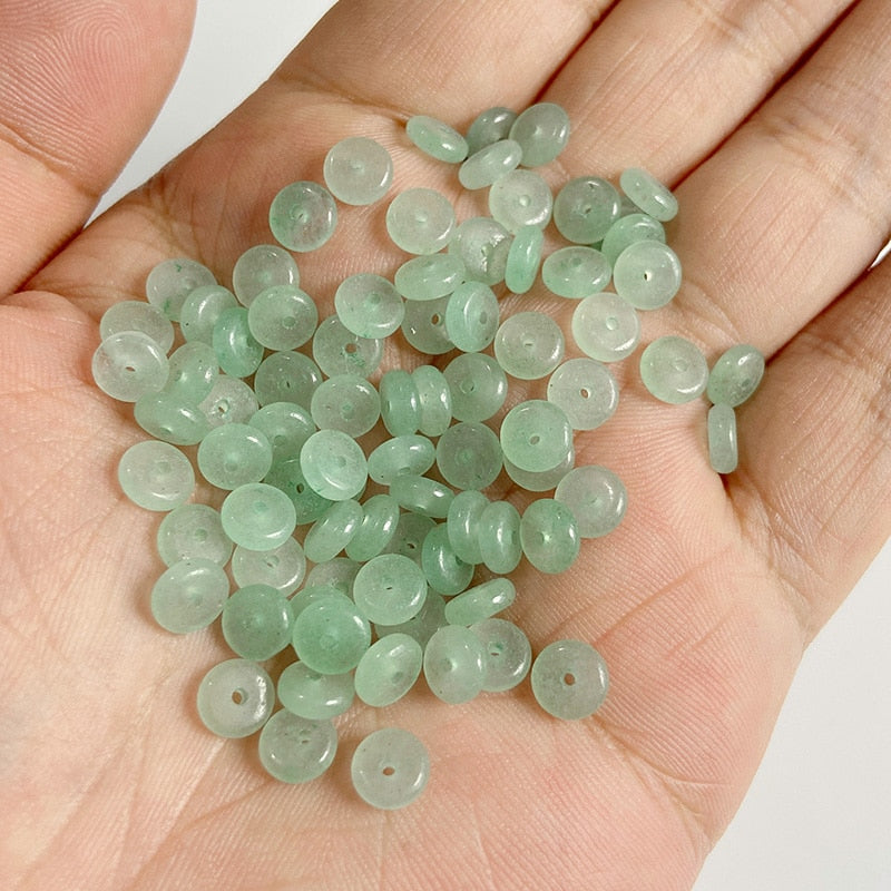 Natural Green Aventurine Jades Stone Pendant Beads