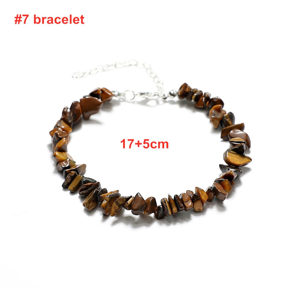 Bohemian Natural Stone Bead Choker Necklace