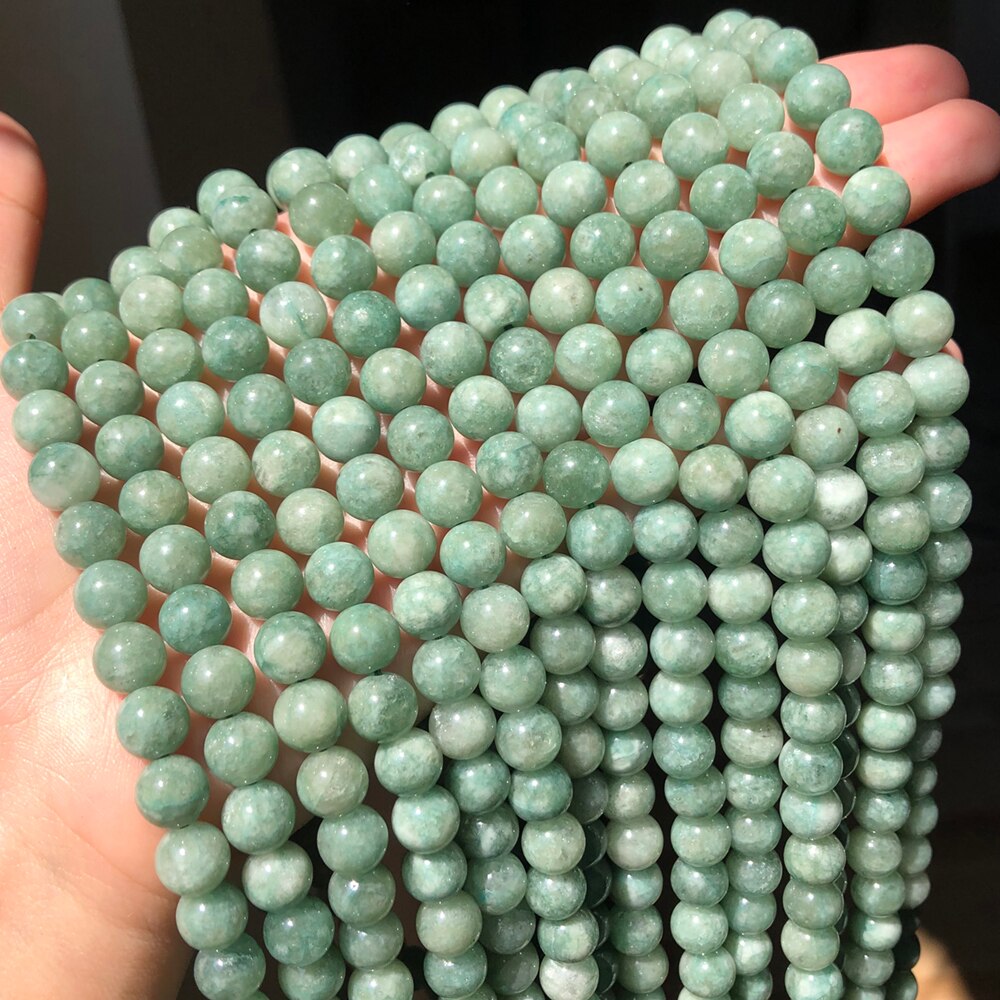 Natural Stone Smooth Burmese Green Jades