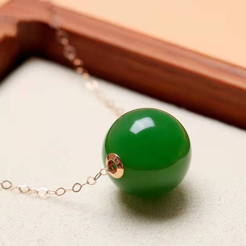 Necklace Fine Jewelry Pure Chain Gift For Women Jade