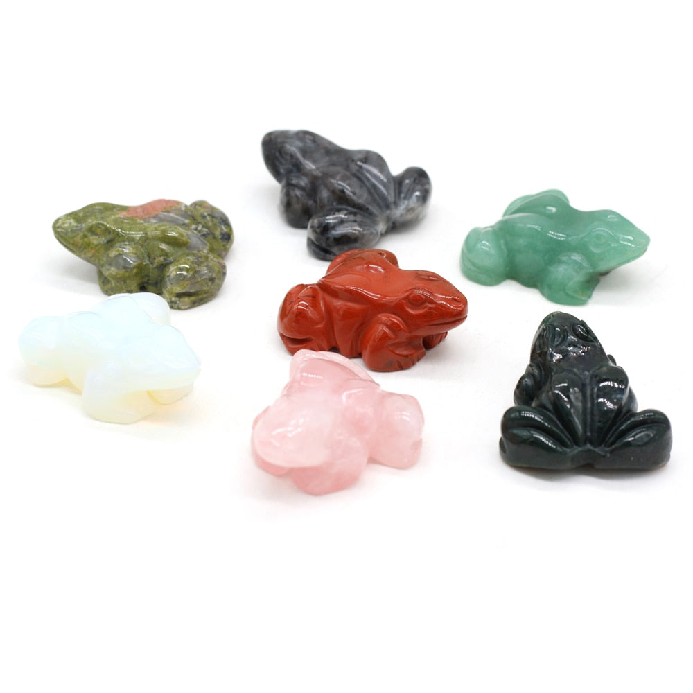 Natural Stone Green Aventurine Frog Shape Rough