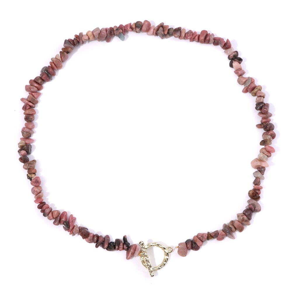Bohemia Natural Chip Stone Beads Necklace