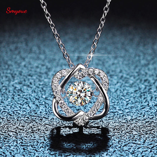 Moissanite Necklace for Women  Sparkling Simulated