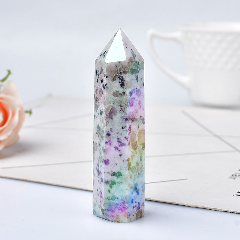 36 Color Natural Stones Crystal Point Wand Amethyst