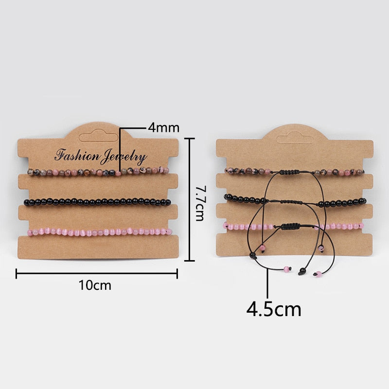 Beads Braided Bracelets For Women Men Multi-layer