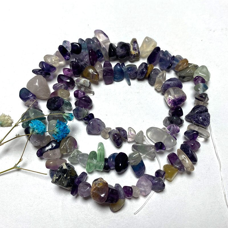 Natural Stone  Amethyst Green Agate Apatite