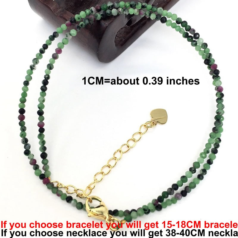 Faceted Gemstones beads Necklace Bracelet