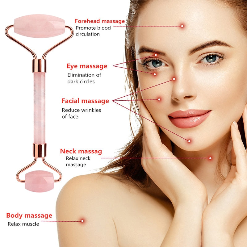 Facial Massager Natural Jade Roller Massage