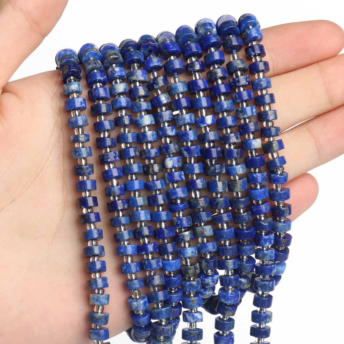 Apatite Lapis Lazuli Quartz Jade Rondelle Disc Beads