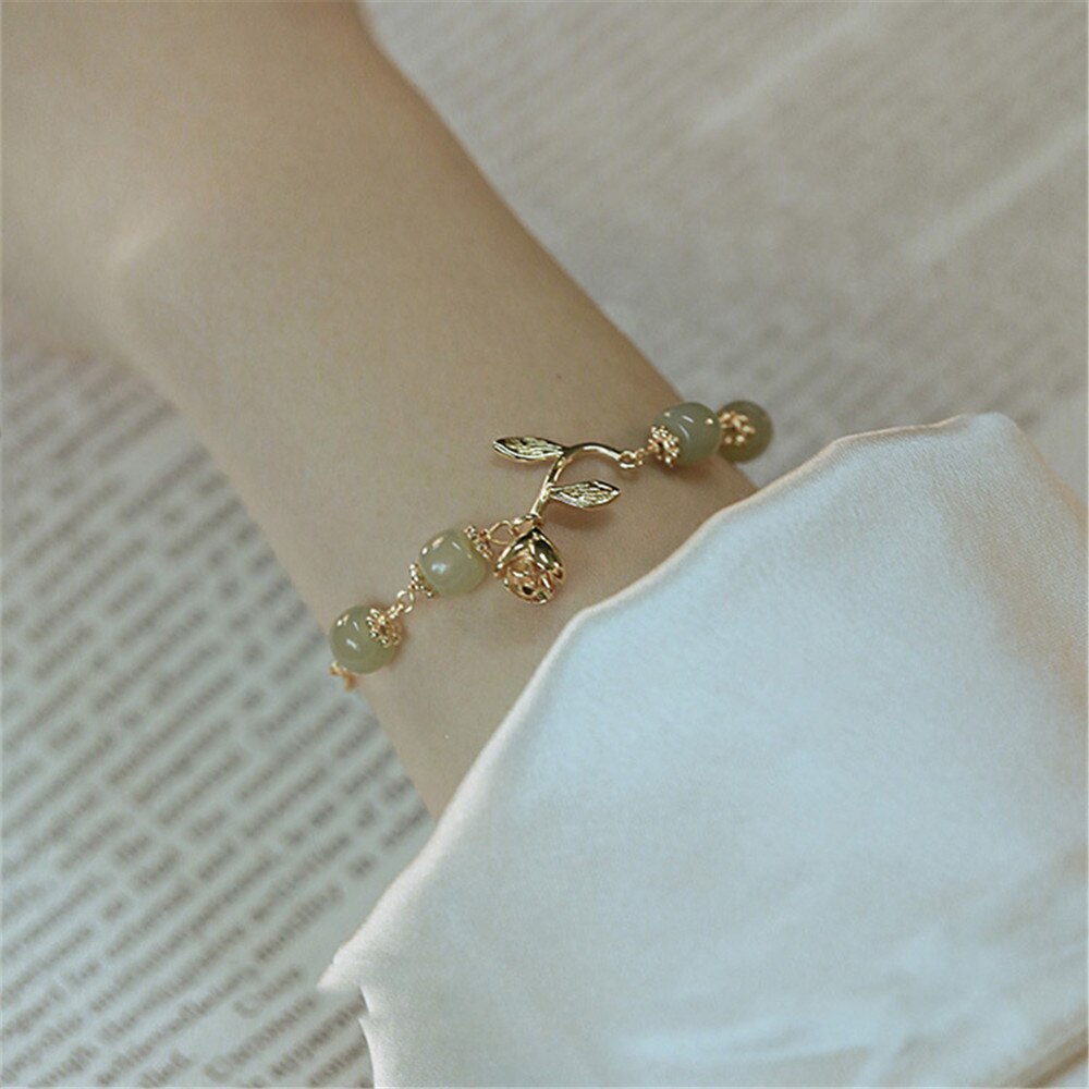 Natural Hetian Jade Chain Female Bracelet