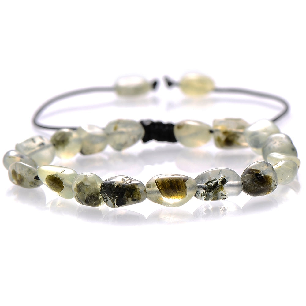 Green Aventurine Stone Bracelet Irregular Beads