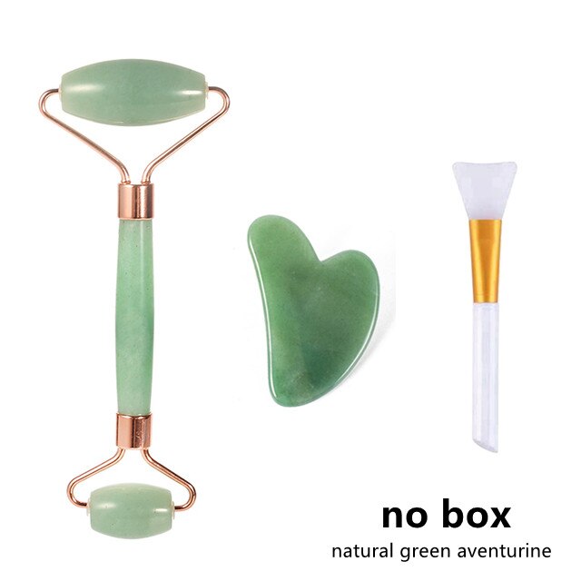 Facial Massager Natural Jade Roller Massage Rose