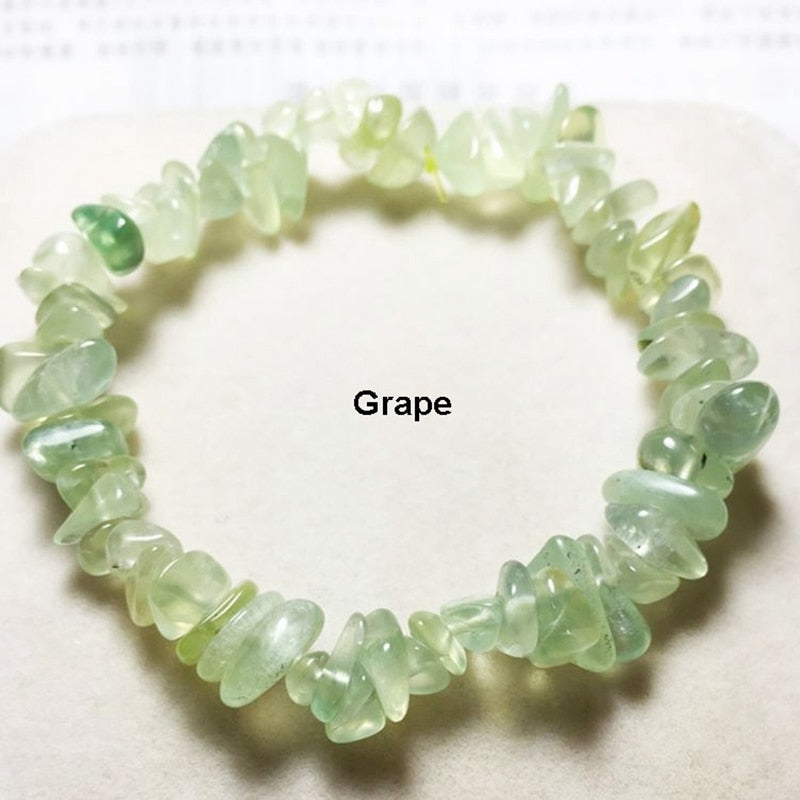 Irregular Natural Gem Stone Bracelet Stretch Chip Beads