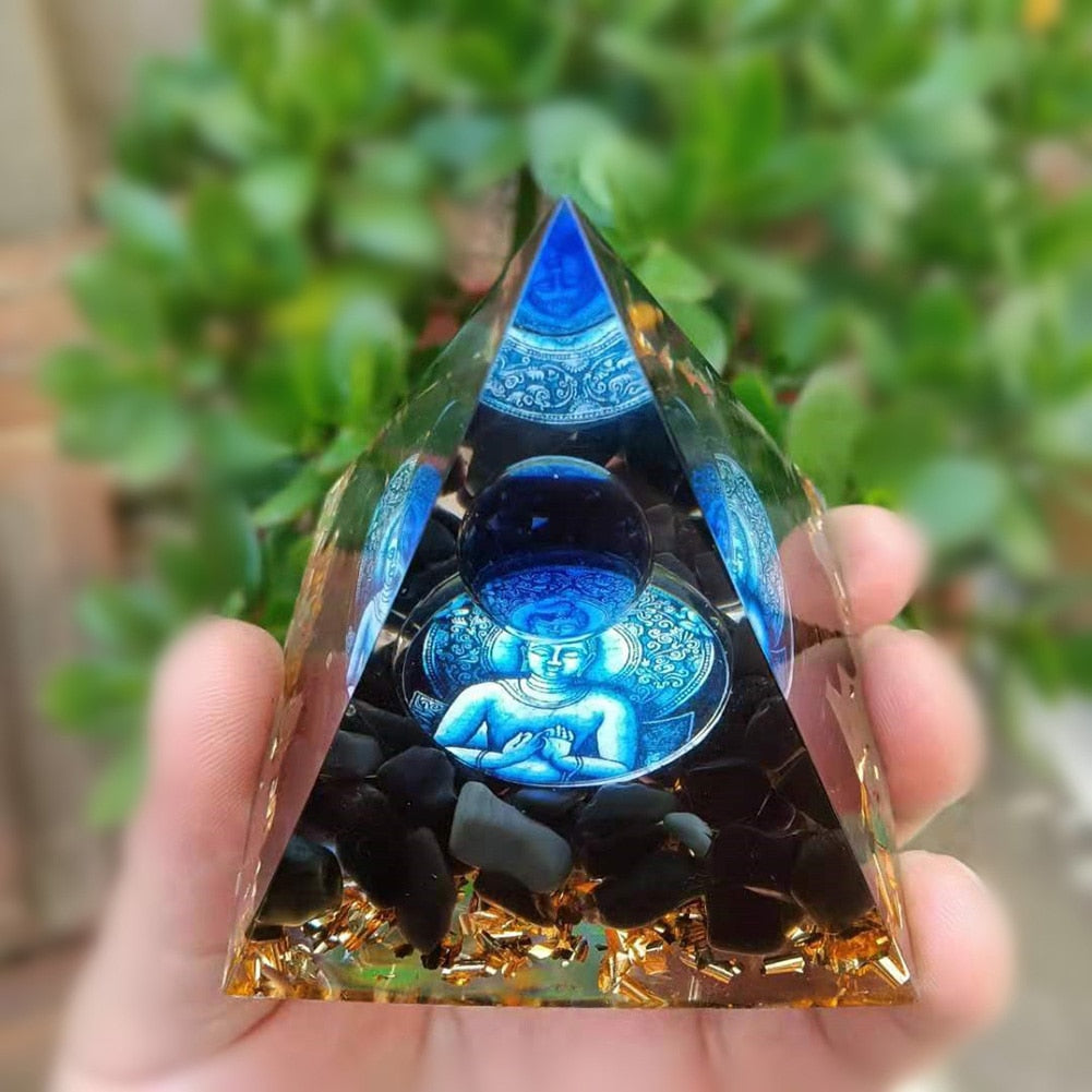 Orgonite Pyramid Crystals Natural Stone Orgone