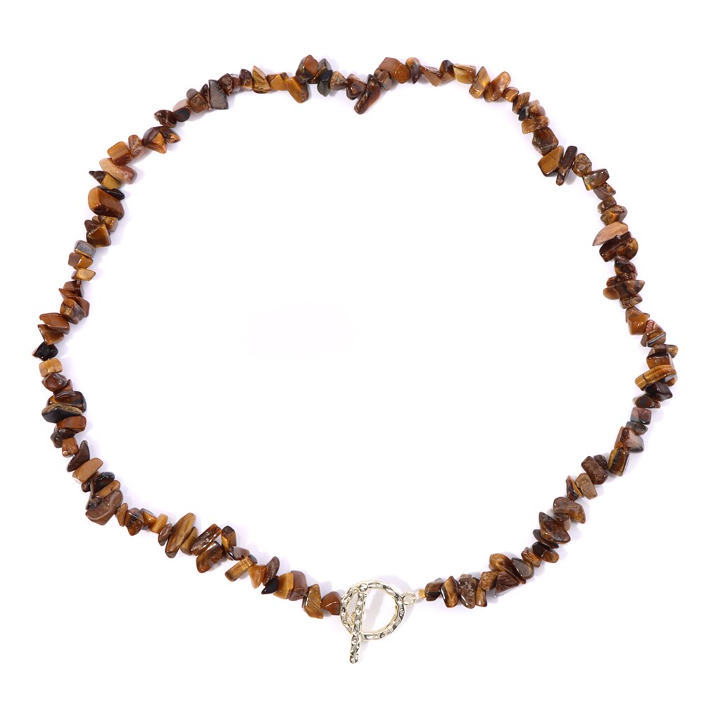 Bohemia Natural Chip Stone Beads Necklace