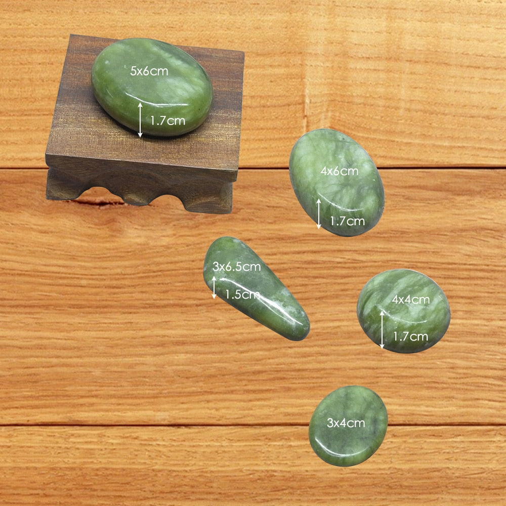 Jade glaze hot stone massage Set massager