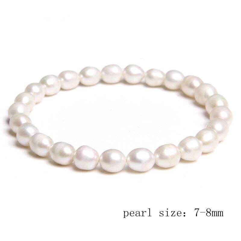 Natural Freshwater Pearls Bracelets Women Bangles