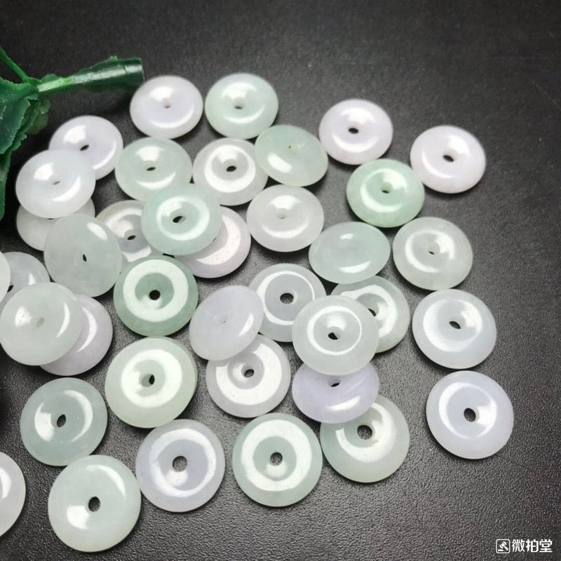 Natural jade Emerald 13mm Safety buckle Bead