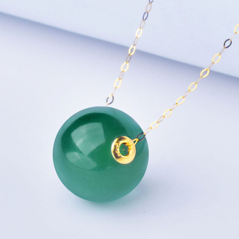 Necklace Fine Jewelry Pure Chain Gift For Women Jade