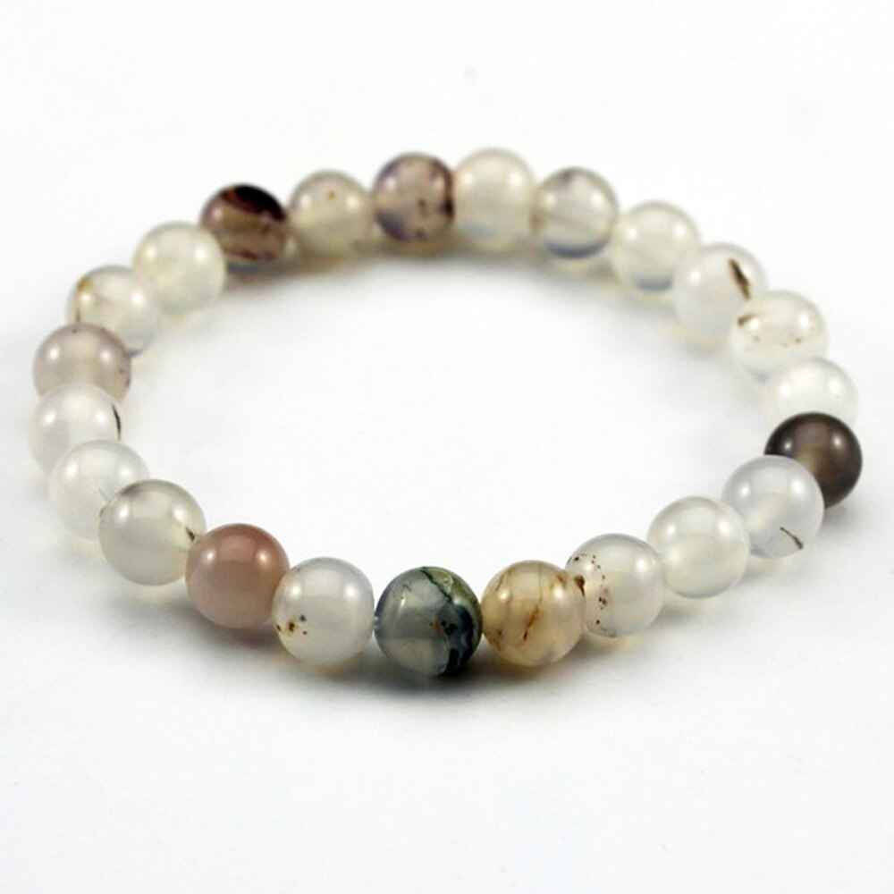 Chakra Quartz Crystal Agate Bracelet Men Natural Stone