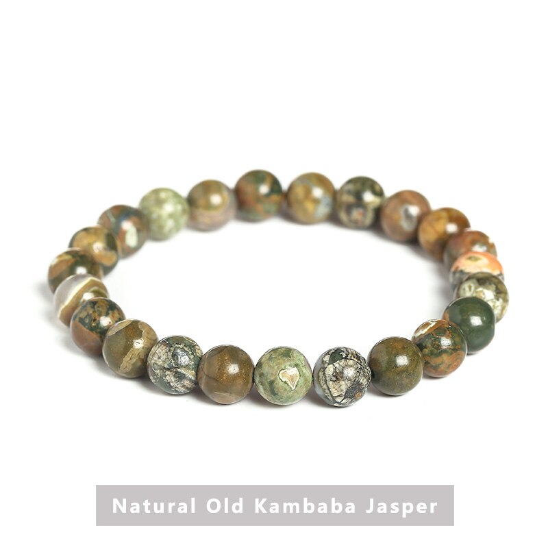 JD Natural Pyrite Bead Bracelets Women Men Vintage