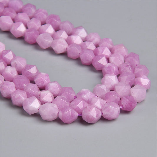 8mm Natural Faceted Light Purple Angelite Jades