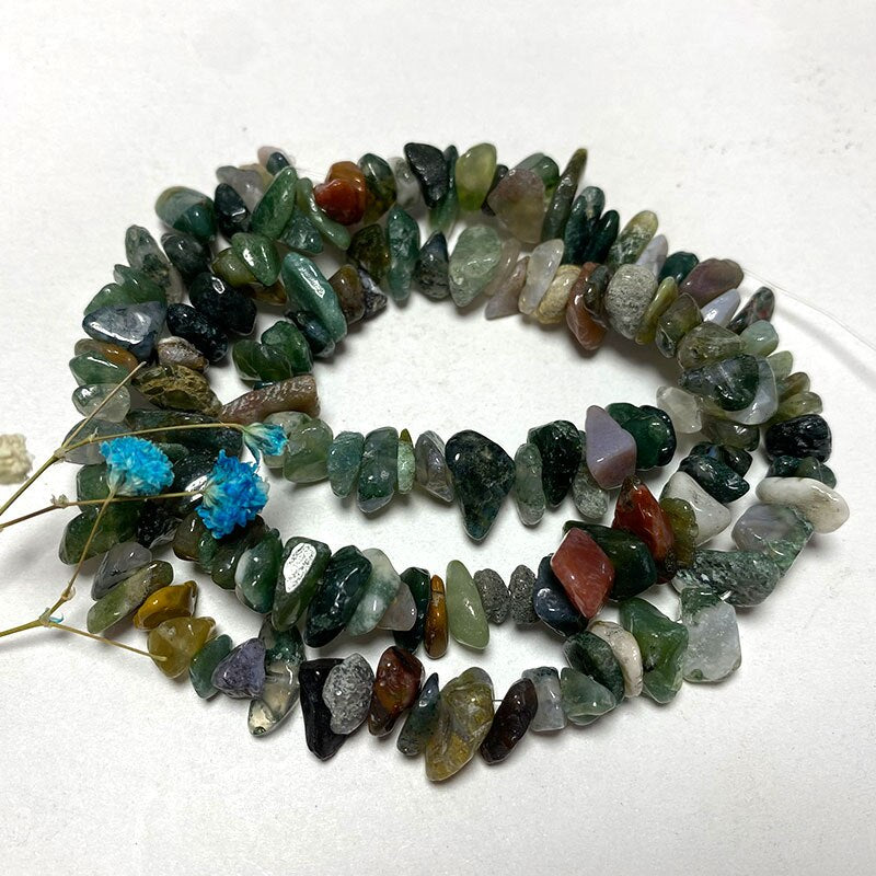 Natural Stone  Amethyst Green Agate Apatite