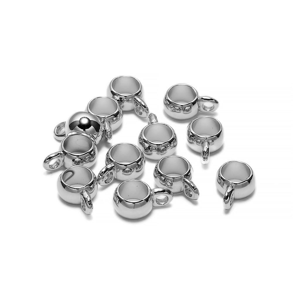 Charms Bail Big Hole Acrylic CCB Bead Clip Clasp