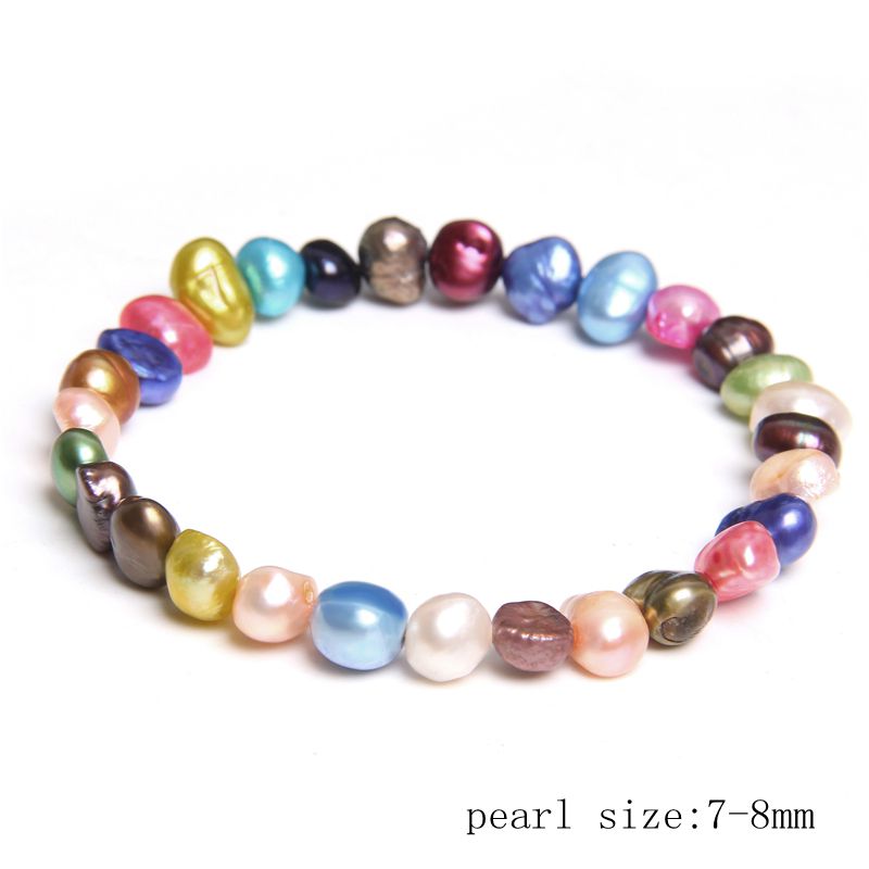 Natural Freshwater Pearls Bracelets Women Bangles