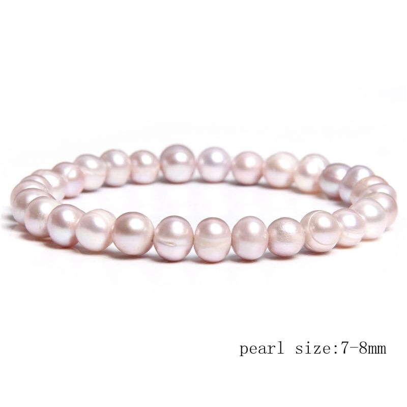 Natural Freshwater Pearls Bracelets Women Bangles