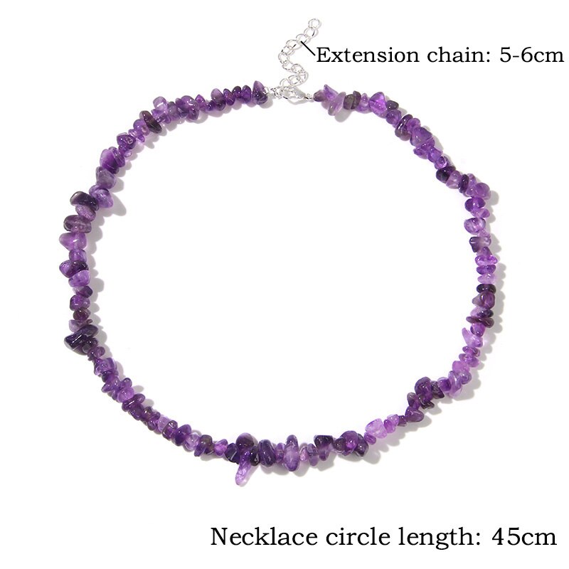 Natural Chip Stone Beads Necklaces For Women
