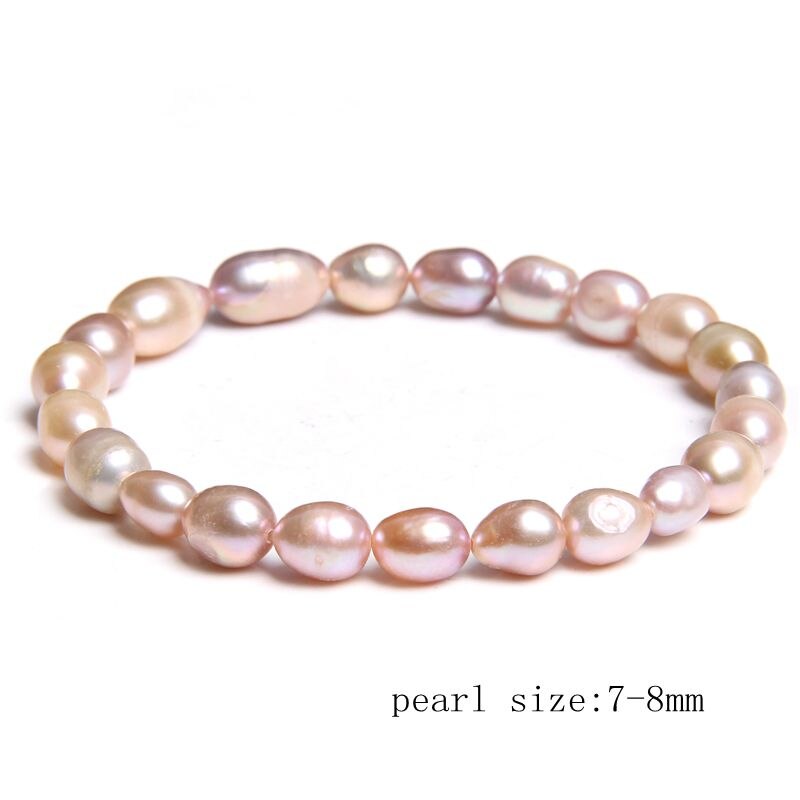 Natural Freshwater Pearls Bracelets Women Bangles