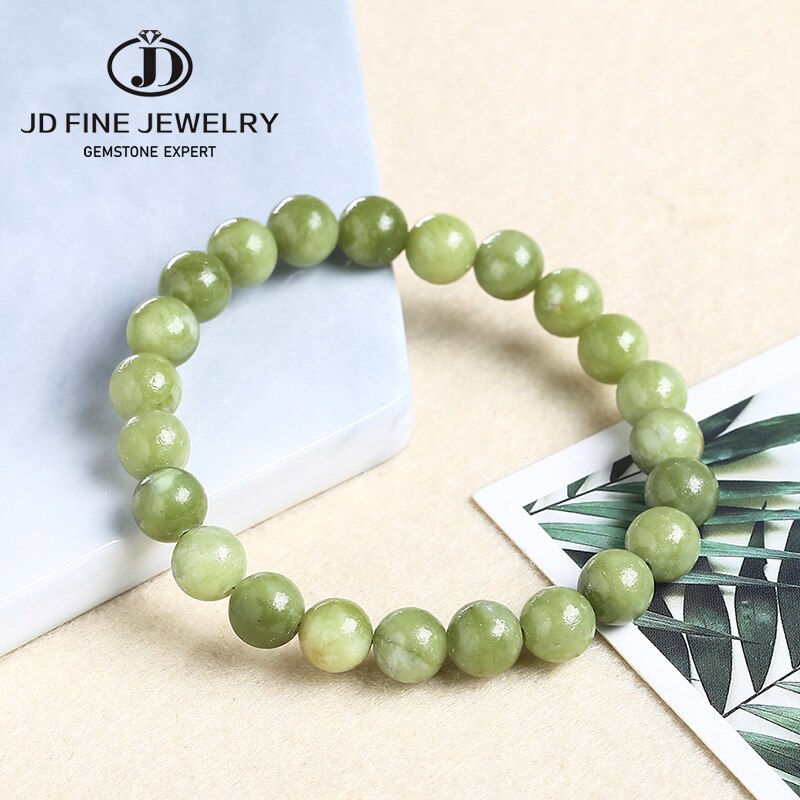 JD Stone Canada Green Jades Beaded Bracelets