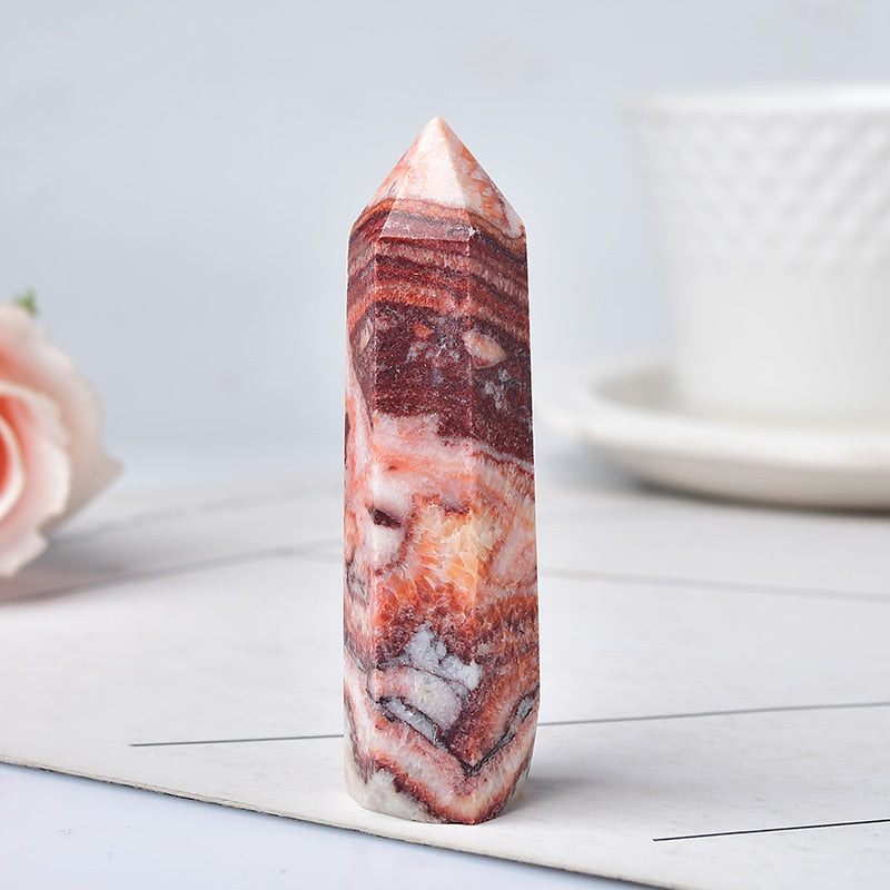 Natural Crystal Rhodochrosite Quartz