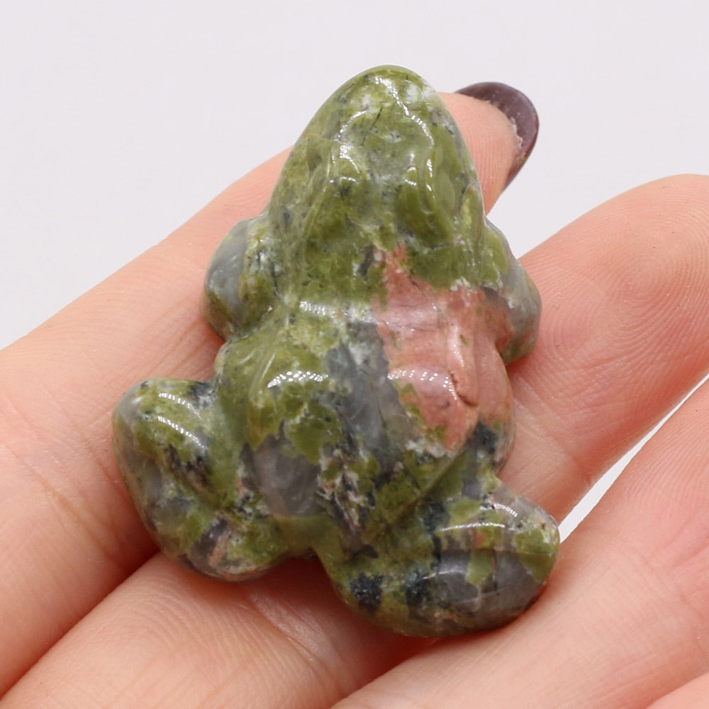 Natural Stone Green Aventurine Frog Shape Rough