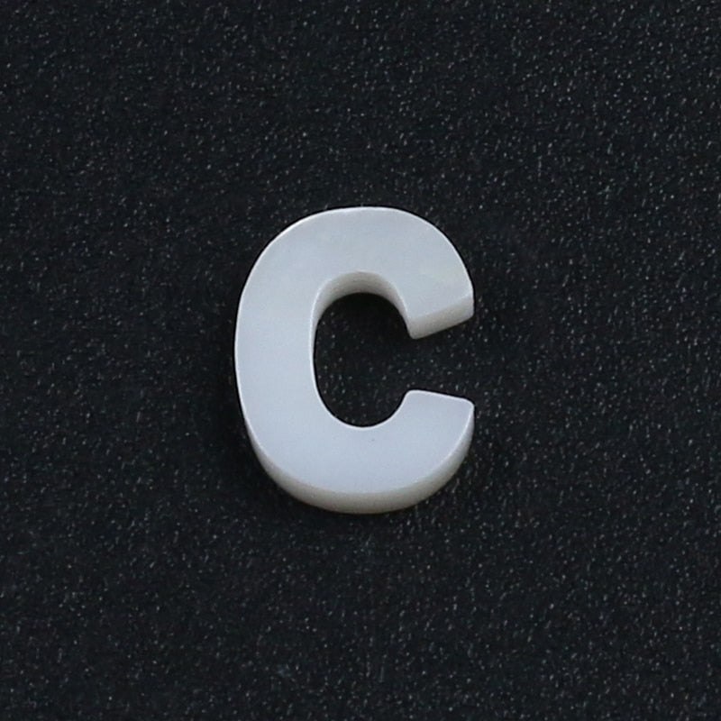 26 Capital Letter Shell Beads Charms Classic A to Z