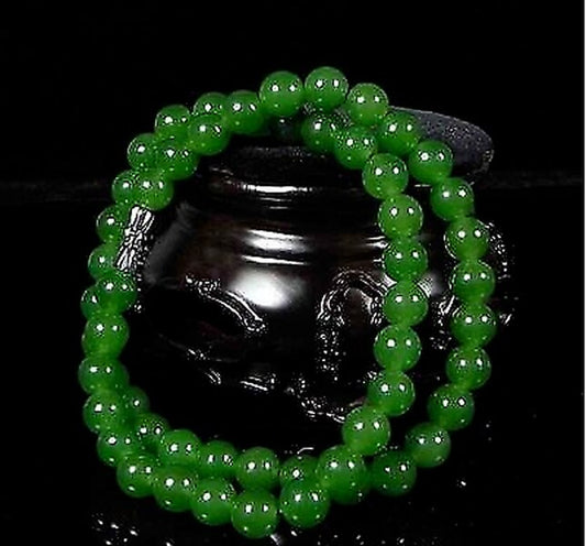 Genuine Natural Green Beads Necklace Chinese Jadeite
