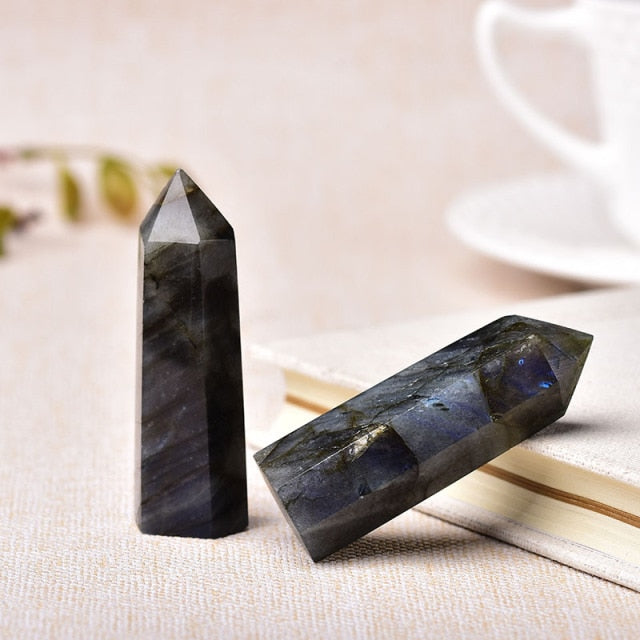 Natural Stones Crystal Point Wand Healing Stone