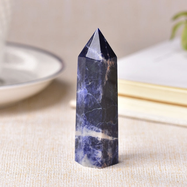 Natural Stones Crystal Point Wand Healing Stone