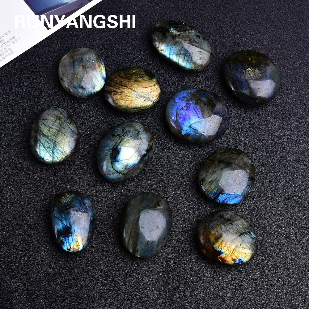 Natural Colorful Labradorite Crystal Original Moonstone