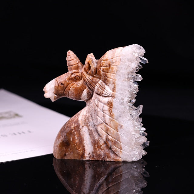 Natural Crystal Unicorn Hand Carving Gemstones