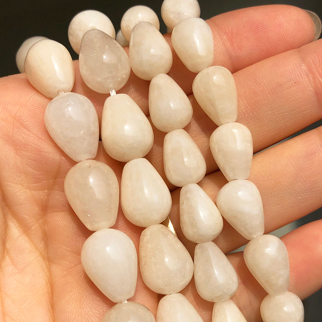 Natural Stone Water Drop Sunstone Chalcedony